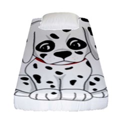 Cute Dalmatian Puppy  Fitted Sheet (single Size) by Valentinaart