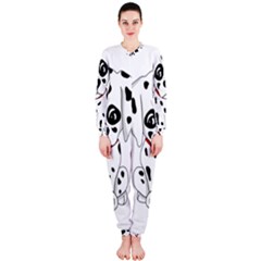 Cute Dalmatian Puppy  Onepiece Jumpsuit (ladies)  by Valentinaart