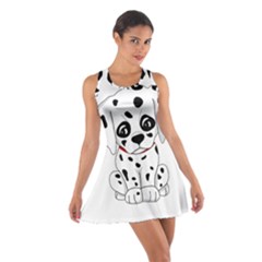 Cute Dalmatian Puppy  Cotton Racerback Dress by Valentinaart