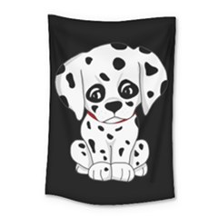 Cute Dalmatian Puppy  Small Tapestry by Valentinaart