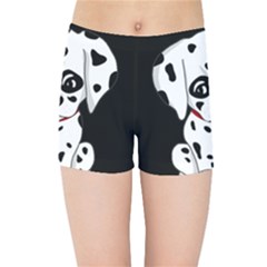 Cute Dalmatian Puppy  Kids Sports Shorts