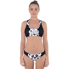 Cute Dalmatian Puppy  Cross Back Hipster Bikini Set by Valentinaart