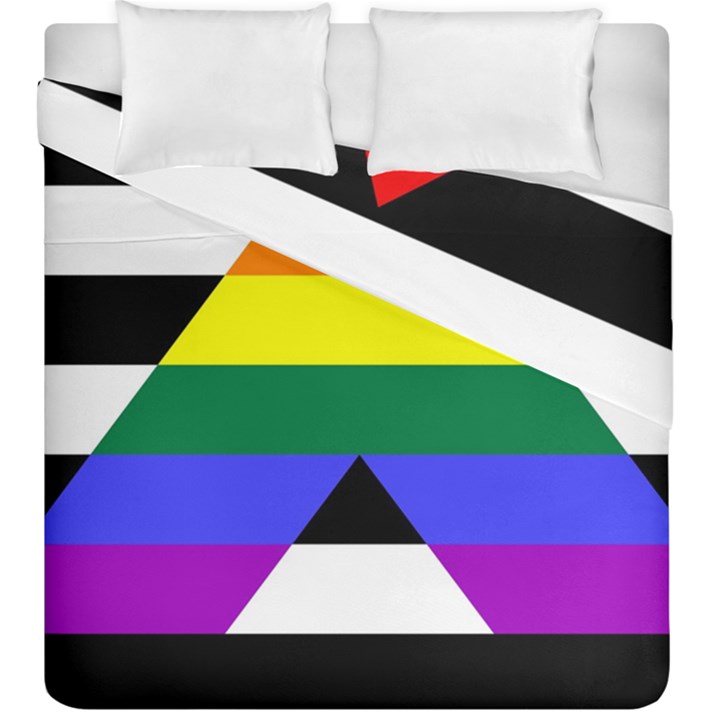 Straight Ally flag Duvet Cover Double Side (King Size)