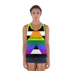 Straight Ally Flag Sport Tank Top  by Valentinaart