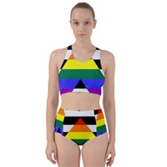 Straight Ally Flag Racer Back Bikini Set