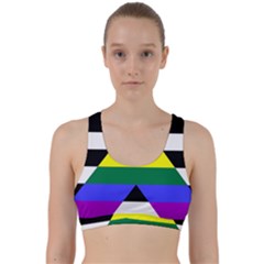 Straight Ally Flag Back Weave Sports Bra by Valentinaart