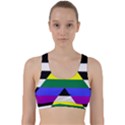 Straight Ally flag Back Weave Sports Bra View1