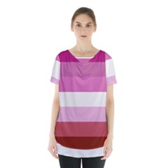 Lesbian Pride Flag Skirt Hem Sports Top by Valentinaart