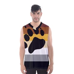 Bear Pride Flag Men s Basketball Tank Top by Valentinaart