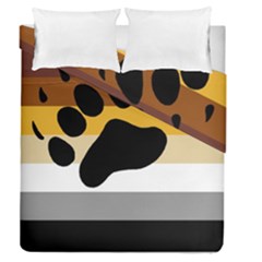 Bear Pride Flag Duvet Cover Double Side (queen Size) by Valentinaart