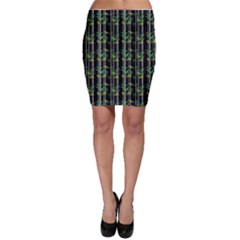 Bamboo Pattern Bodycon Skirt by ValentinaDesign