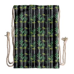 Bamboo Pattern Drawstring Bag (large)