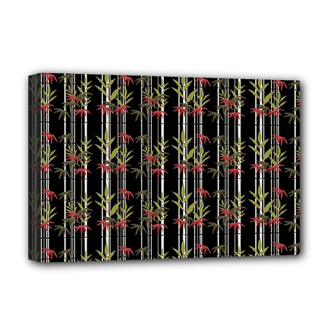 Bamboo Pattern Deluxe Canvas 18  X 12  