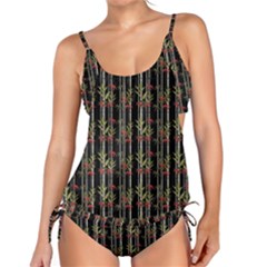 Bamboo Pattern Tankini Set