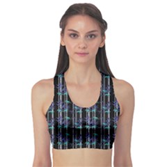 Bamboo Pattern Sports Bra by ValentinaDesign