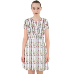 Bamboo Pattern Adorable In Chiffon Dress