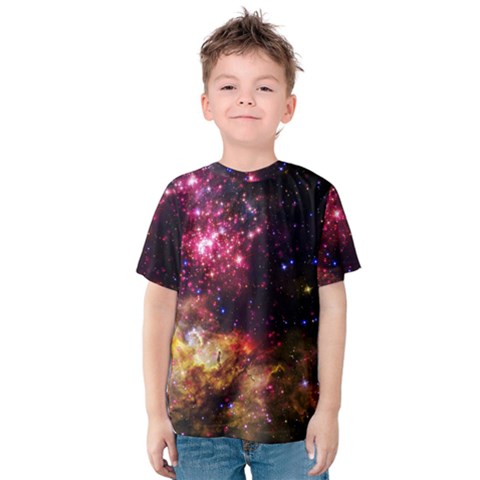 Space Colors Kids  Cotton Tee by ValentinaDesign