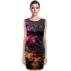 Space Colors Classic Sleeveless Midi Dress by ValentinaDesign