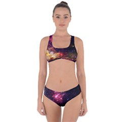 Space Colors Criss Cross Bikini Set by ValentinaDesign