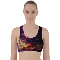 Space Colors Back Weave Sports Bra