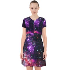 Space Colors Adorable In Chiffon Dress