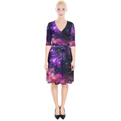 Space Colors Wrap Up Cocktail Dress by ValentinaDesign