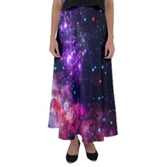 Space Colors Flared Maxi Skirt