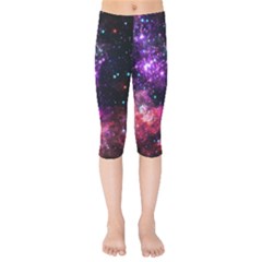 Space Colors Kids  Capri Leggings 