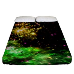 Space Colors Fitted Sheet (king Size) by ValentinaDesign