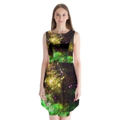 Space Colors Sleeveless Chiffon Dress   by ValentinaDesign