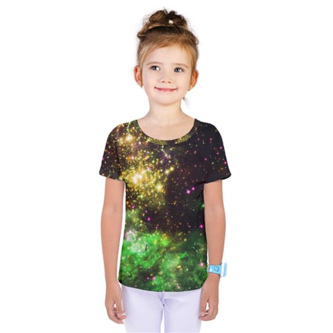 Space Colors Kids  One Piece Tee by ValentinaDesign