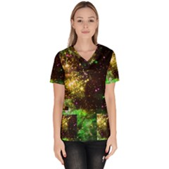 Space Colors Scrub Top