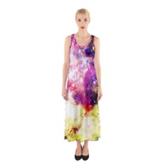 Space Colors Sleeveless Maxi Dress