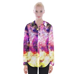 Space Colors Womens Long Sleeve Shirt