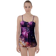 Space Colors Babydoll Tankini Set