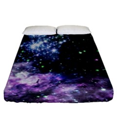 Space Colors Fitted Sheet (queen Size) by ValentinaDesign