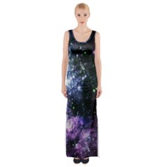 Space Colors Maxi Thigh Split Dress by ValentinaDesign