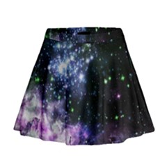 Space Colors Mini Flare Skirt by ValentinaDesign