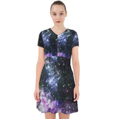 Space Colors Adorable In Chiffon Dress