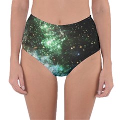 Space Colors Reversible High-waist Bikini Bottoms