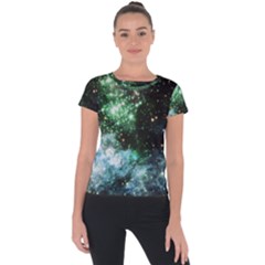 Space Colors Short Sleeve Sports Top 