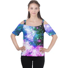 Space Colors Cutout Shoulder Tee