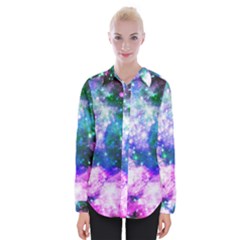 Space Colors Womens Long Sleeve Shirt