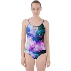 Space Colors Cut Out Top Tankini Set by ValentinaDesign