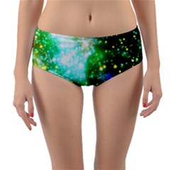 Space Colors Reversible Mid-waist Bikini Bottoms