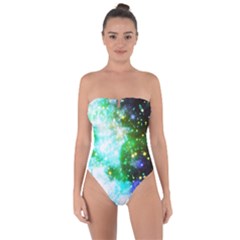 Space Colors Tie Back One Piece Swimsuit