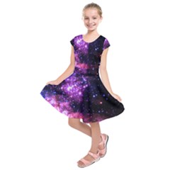 Space Colors Kids  Short Sleeve Dress by ValentinaDesign