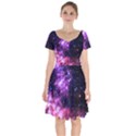 Space colors Short Sleeve Bardot Dress View1