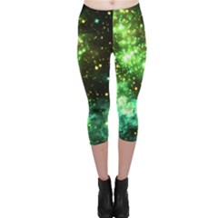 Space Colors Capri Leggings  by ValentinaDesign