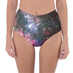 Space Colors Reversible High-waist Bikini Bottoms